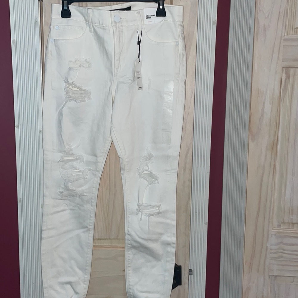 Ankle legging mid rise jeans